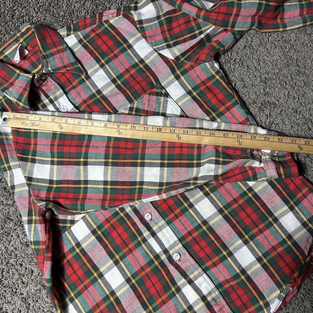 VTG 70s Cotton Flannel BIG MAC Men’s M Red Green Plaid Long Sleeve Work Pocket - Picture 3 of 7